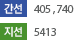 간선 - 405,740 자선 - 5413